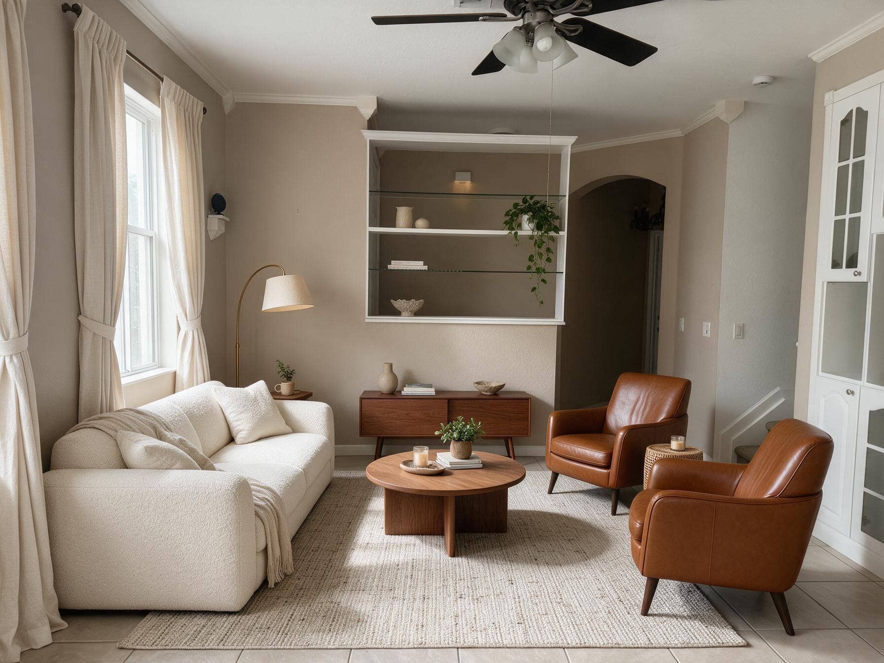Virtually staged furniture