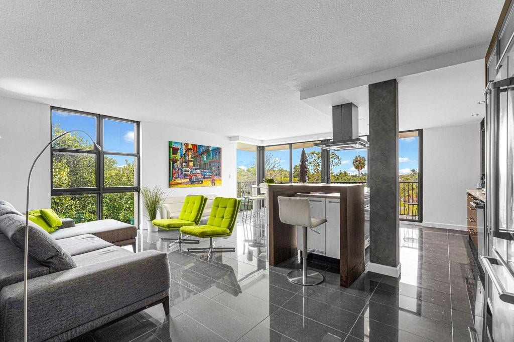 1350 River Reach Drive, #417, Fort Lauderdale, FL 33315 High Gloss Porcelain Tile Floors