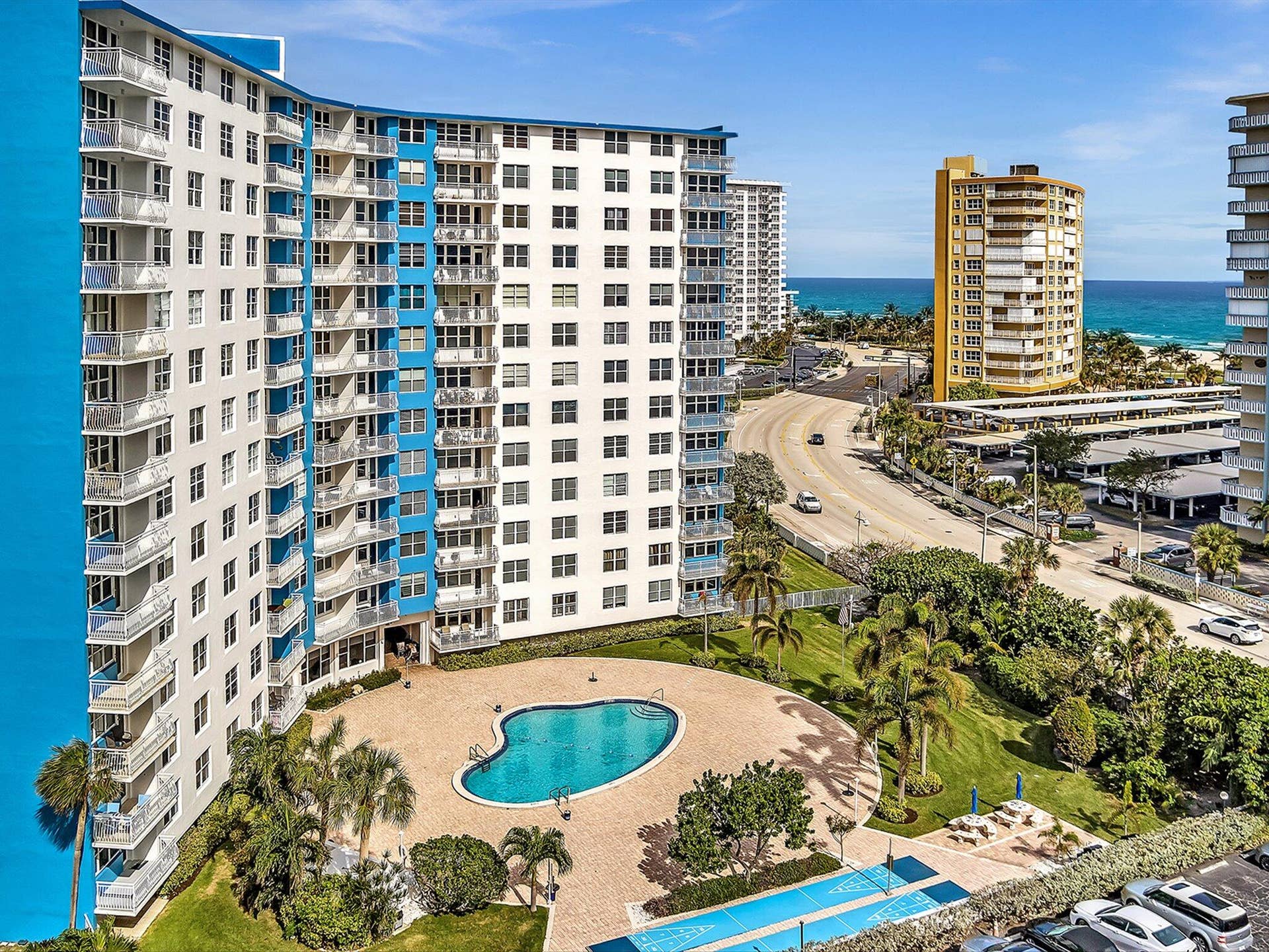 301 N Ocean Boulevard, #709, Pompano Beach, FL 33062 50-Pool gets morning sunrise and midday