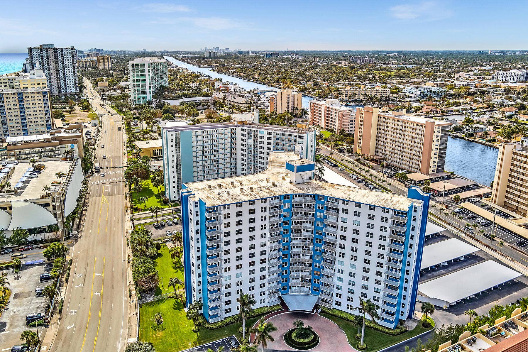 301 N Ocean Boulevard, #709, Pompano Beach, FL 33062 Front entry on north side