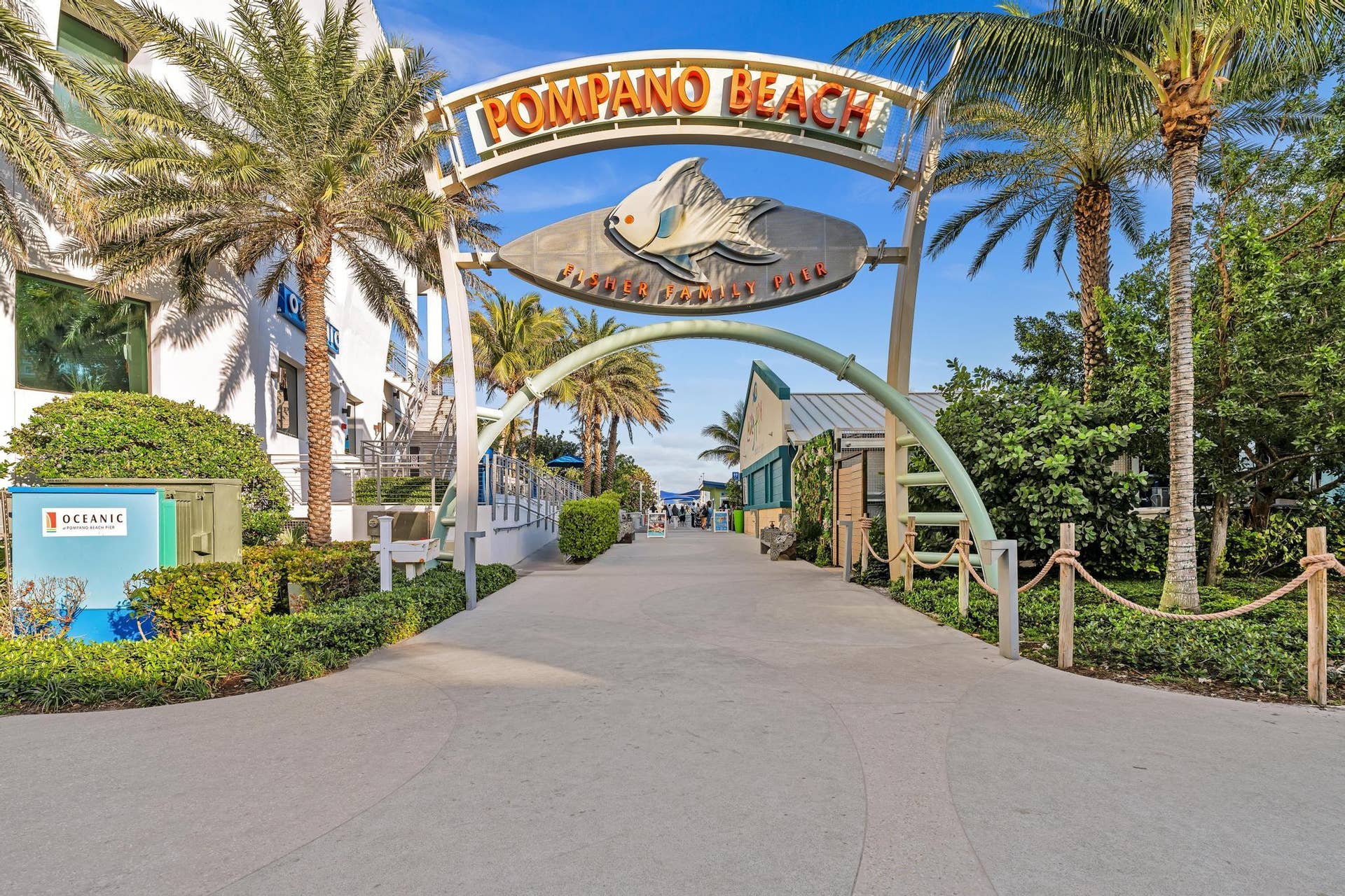 301 N Ocean Boulevard, #709, Pompano Beach, FL 33062 Pompano Bech Pier entrance is a 3 minute walk away
