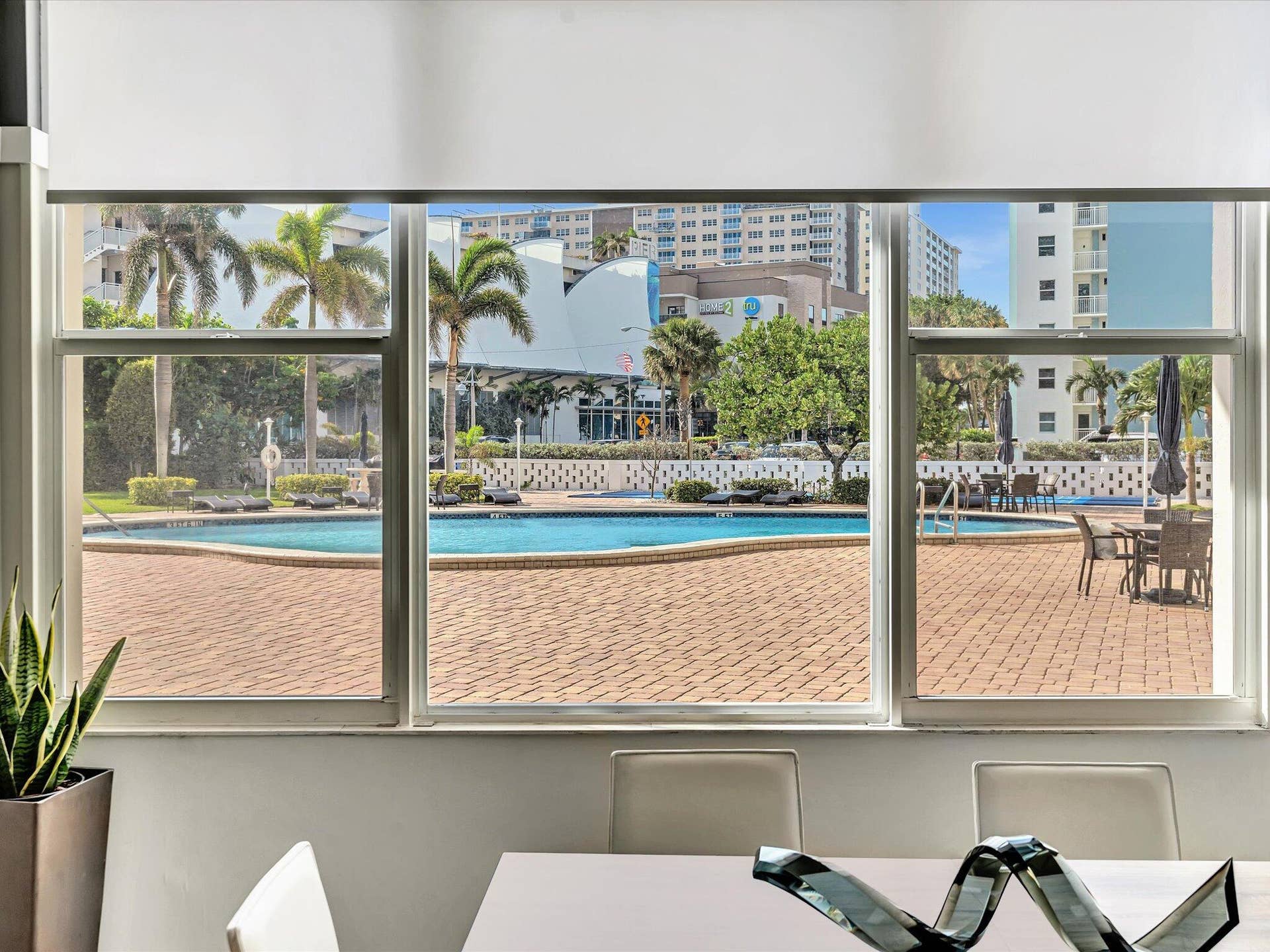 301 N Ocean Boulevard, #709, Pompano Beach, FL 33062 36-12-pool view from Community room