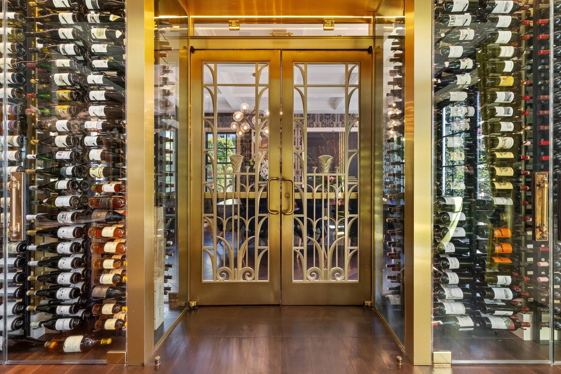 1053 N Lake Way, Palm Beach, FL 33480 Wine Cellar / Dining Room Doors