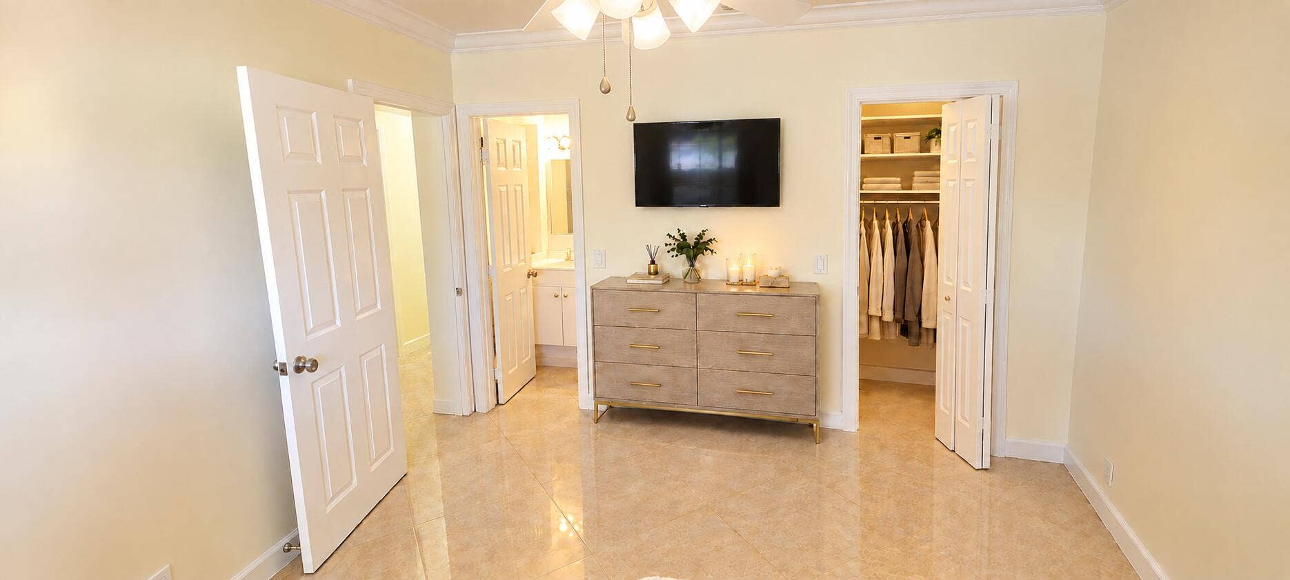 361 NW 42nd Street, Deerfield Beach, FL 33064 Master Bedroom 2 Lights on