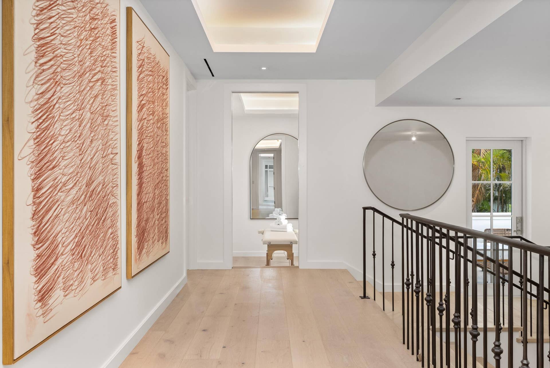301 Plantation Road, Palm Beach, FL 33480 Upstairs Hallway
