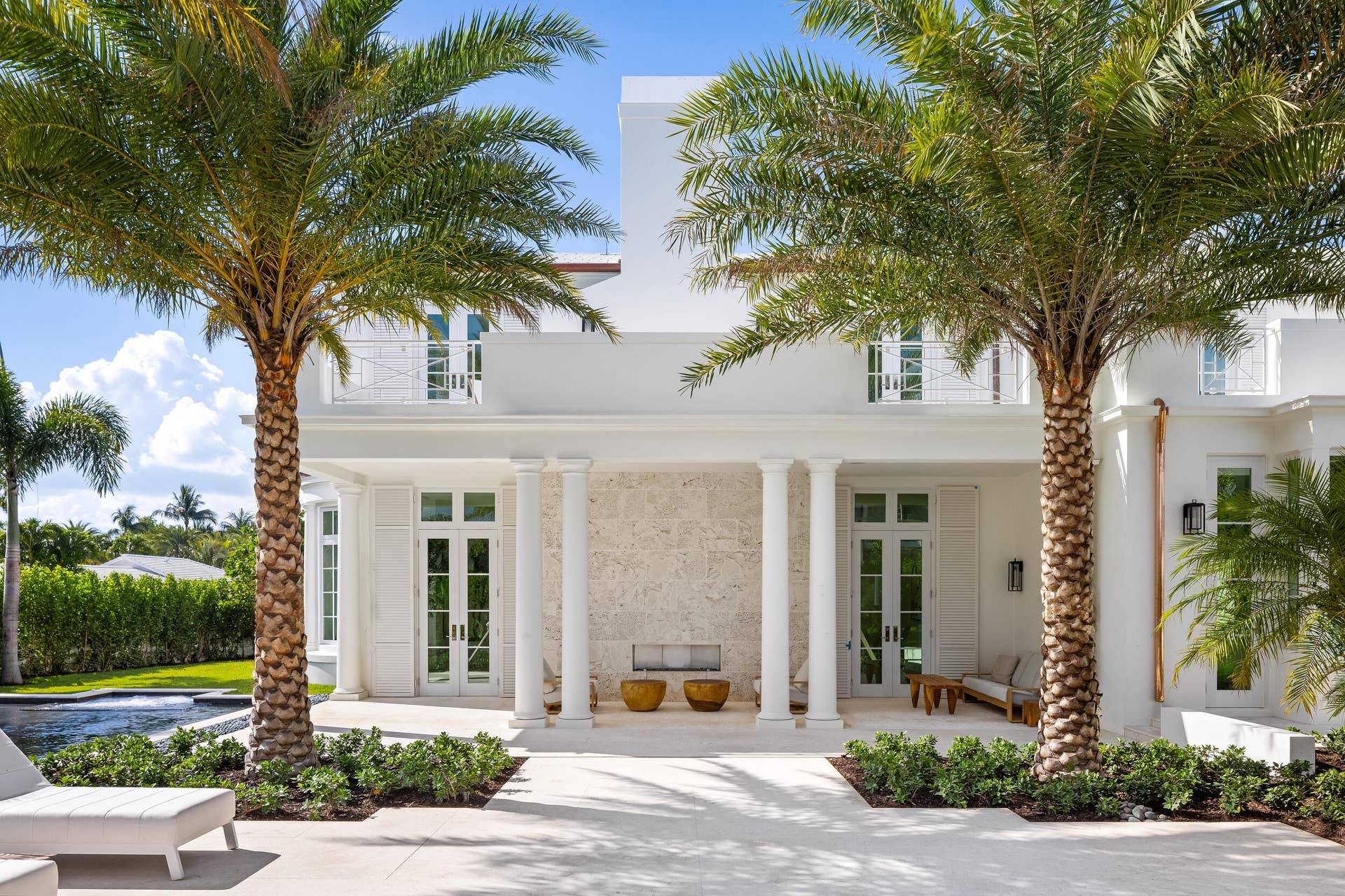 301 Plantation Road, Palm Beach, FL 33480 Loggia to Patio