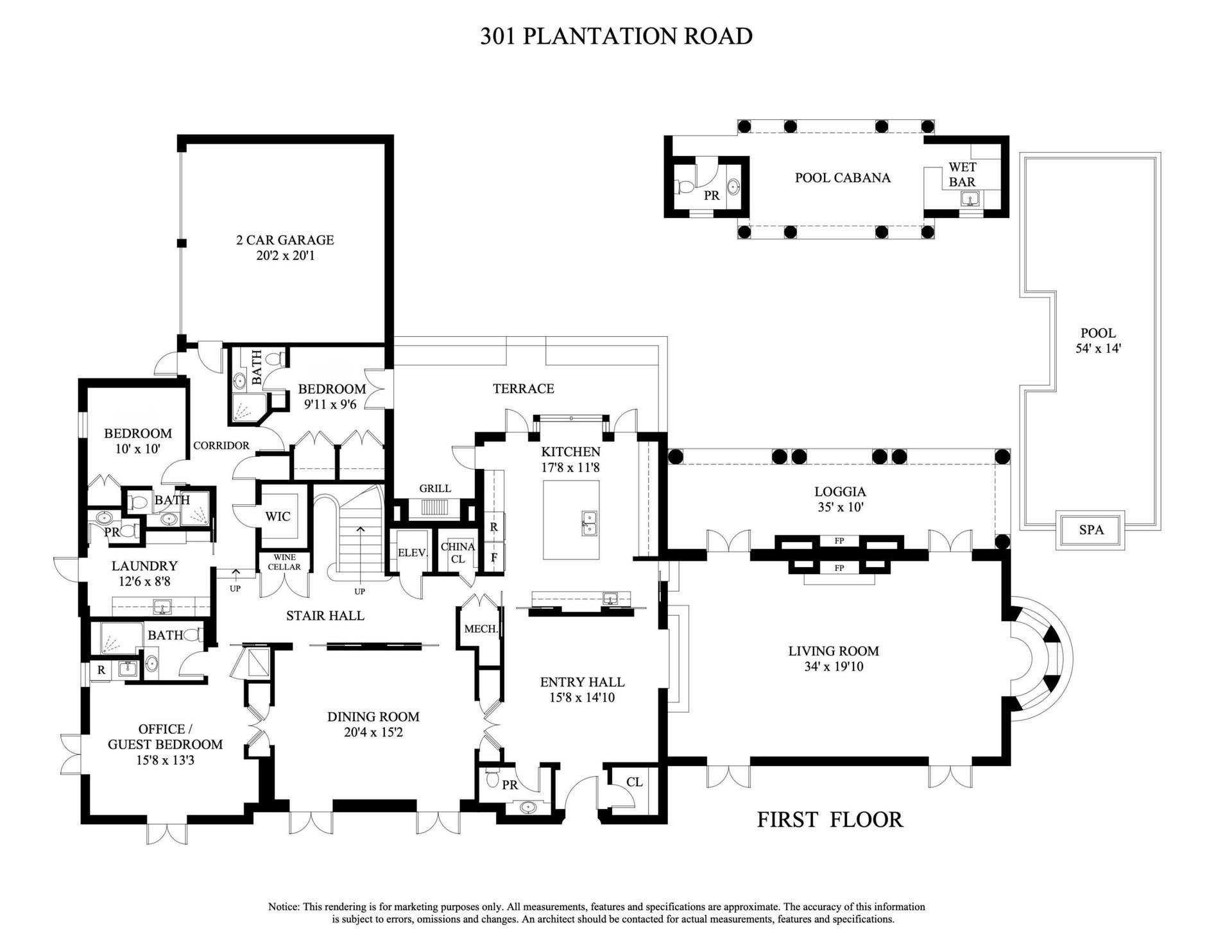 301 Plantation Road, Palm Beach, FL 33480 1st Floor