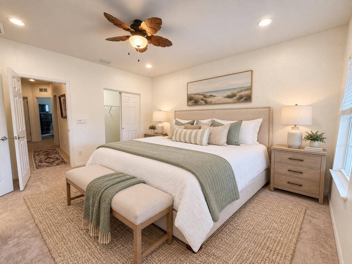 118 BLACK IRONWOOD Road, #105, Jupiter, Jupiter, FL 33458 Virtuall Staged Primary/Master Bedroom