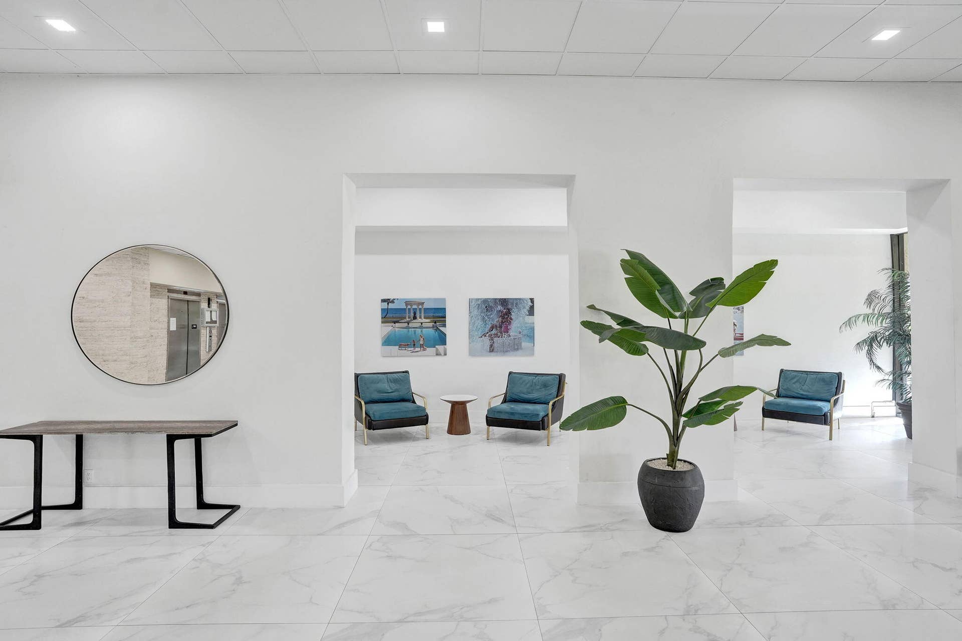 Bright renovated lobby hall