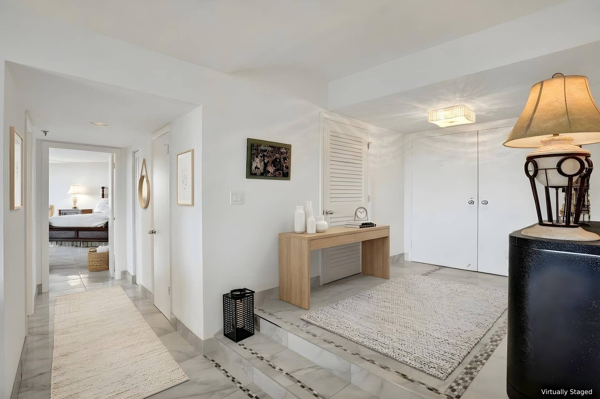 Virtually staged using AI  entry hall