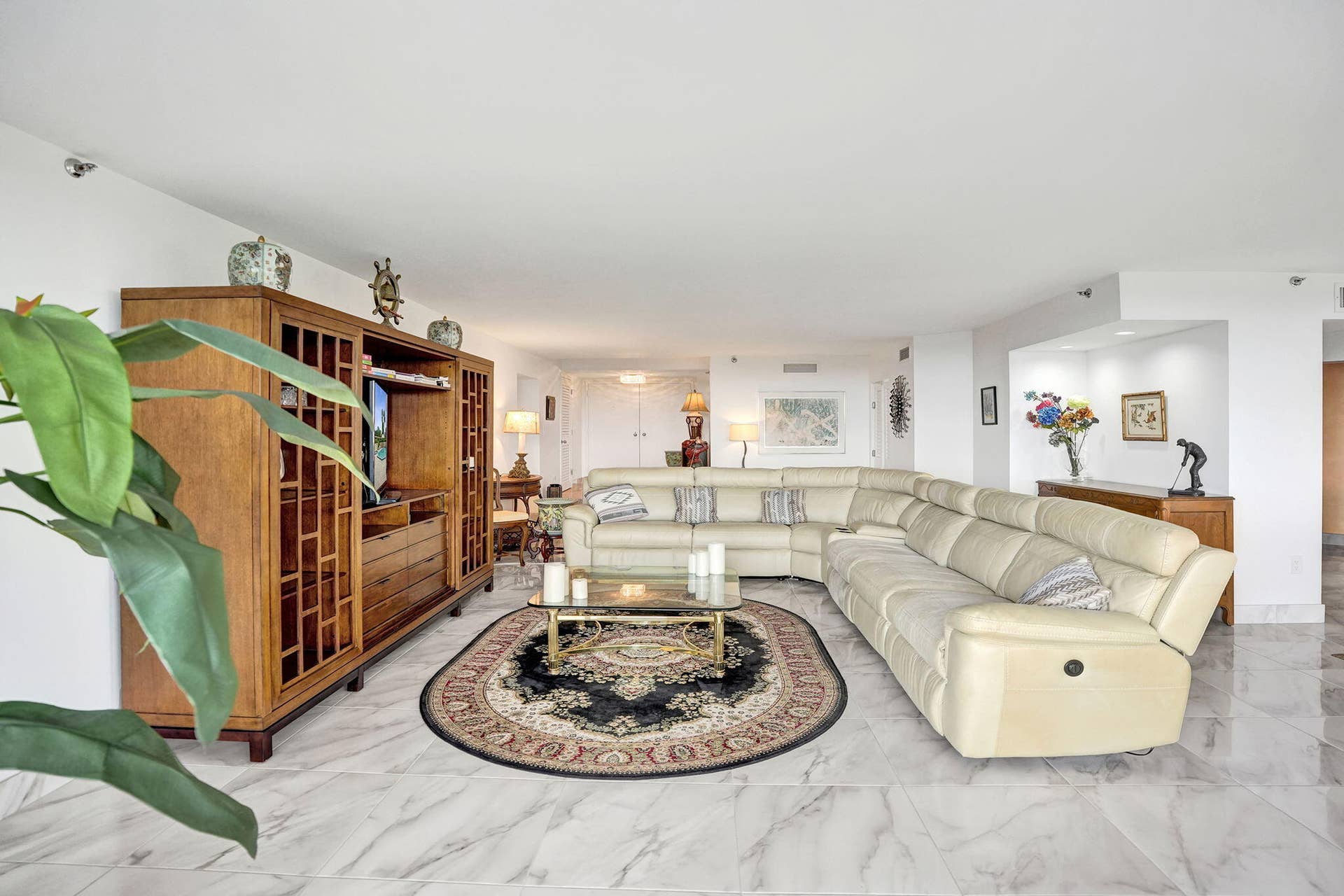 Living room from the dining area