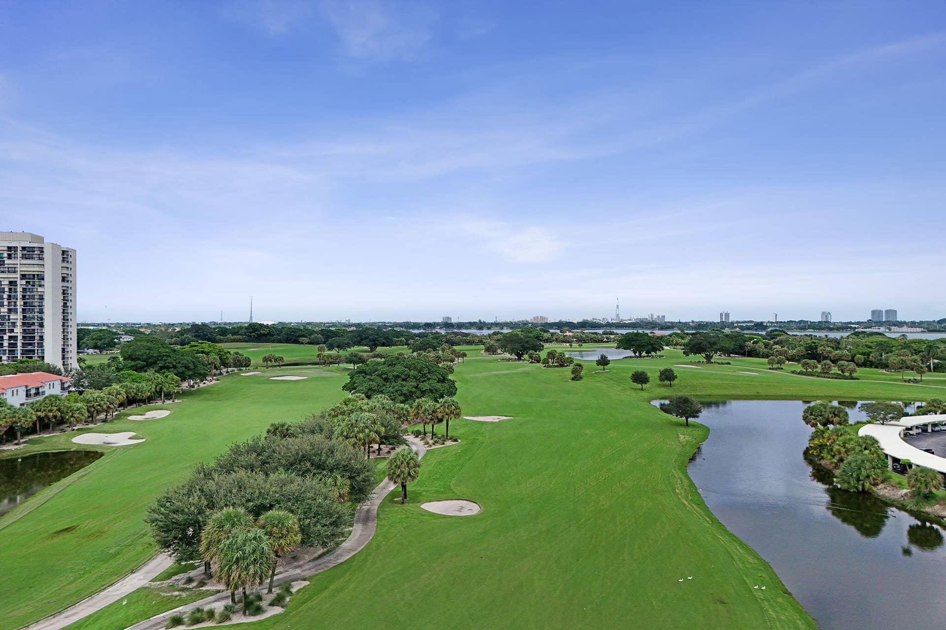 Fairway and lake views from the residence