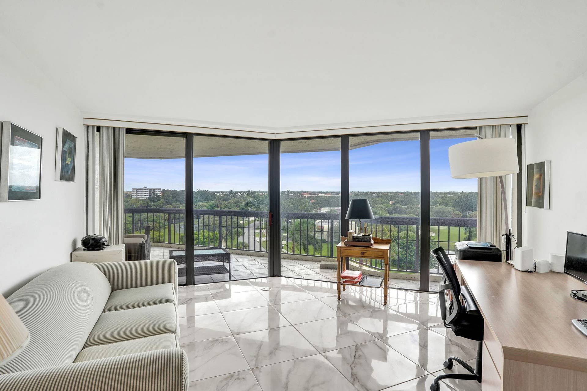 Bedroom or office with balcony access