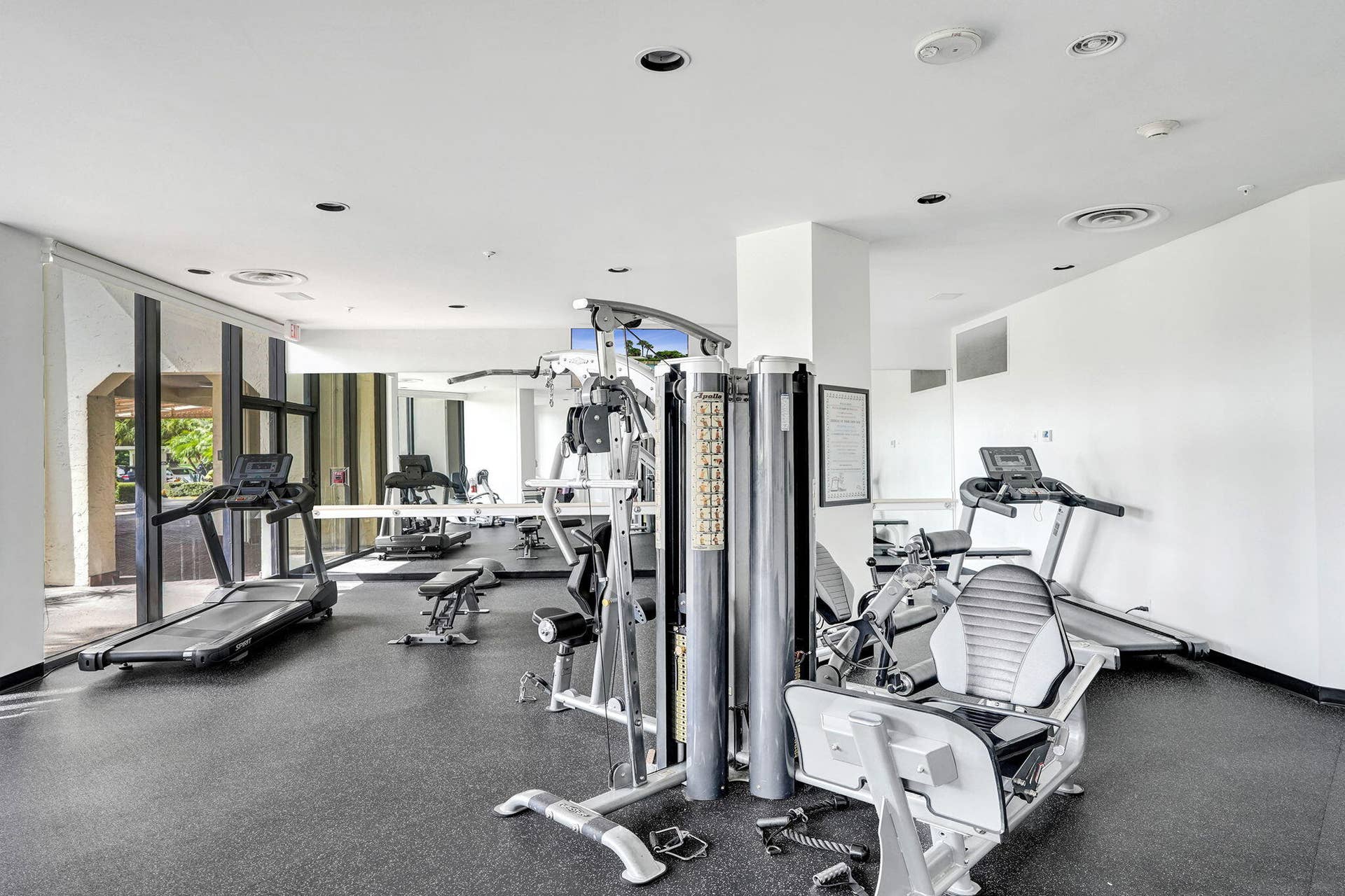 Well-equipped community fitness center
