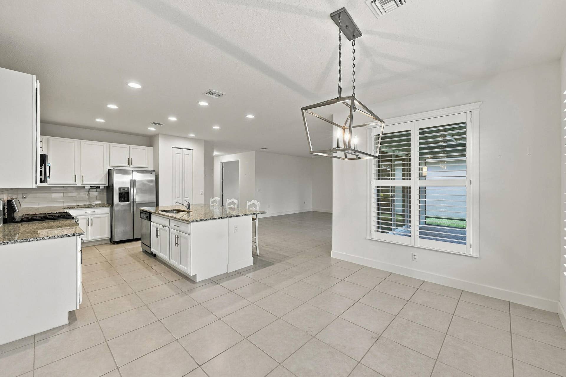 dining and kitchen