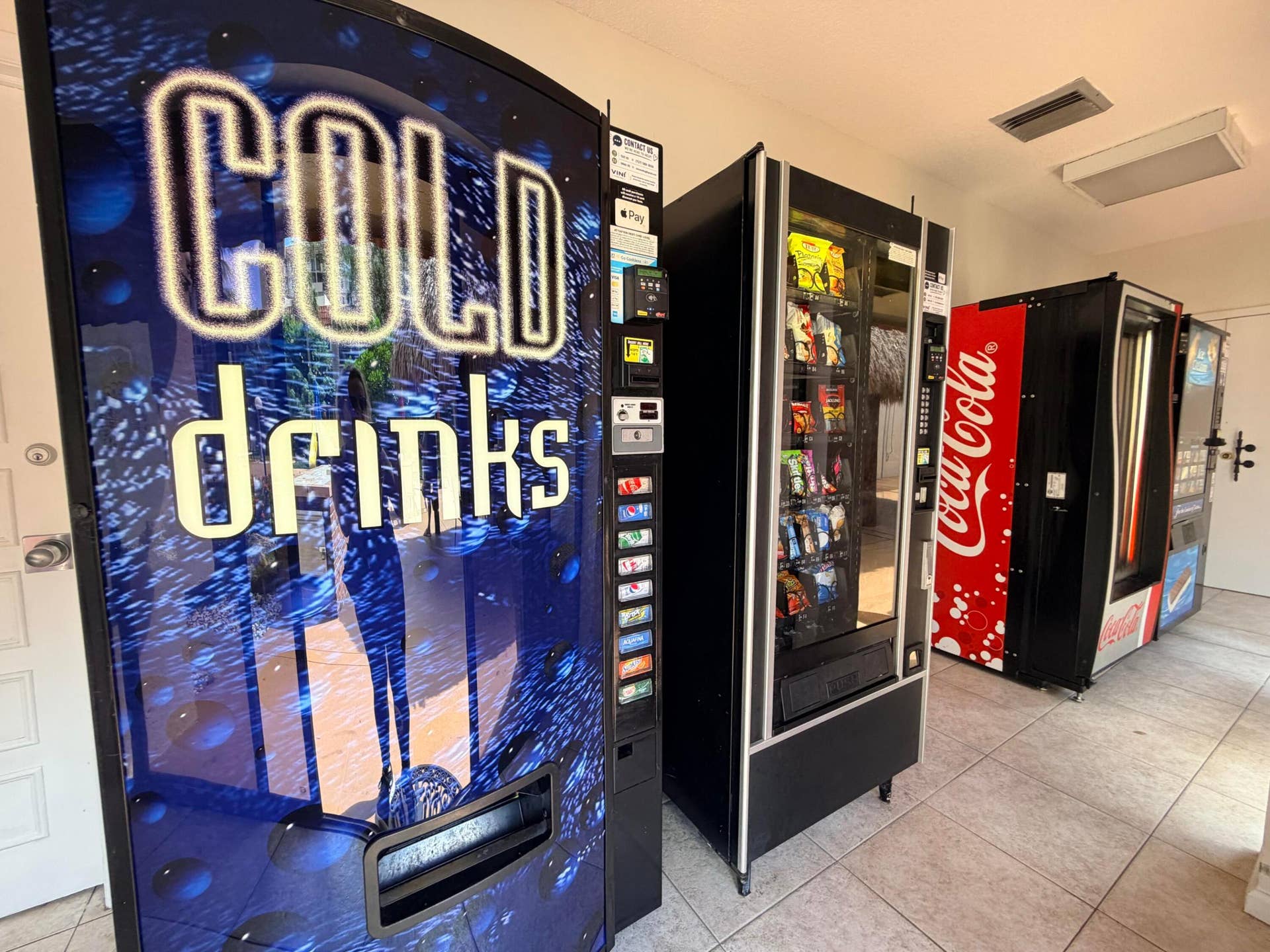 777 S Federal Highway, #RP407, Pompano Beach, FL 33062 Vending machines for drinks and food
