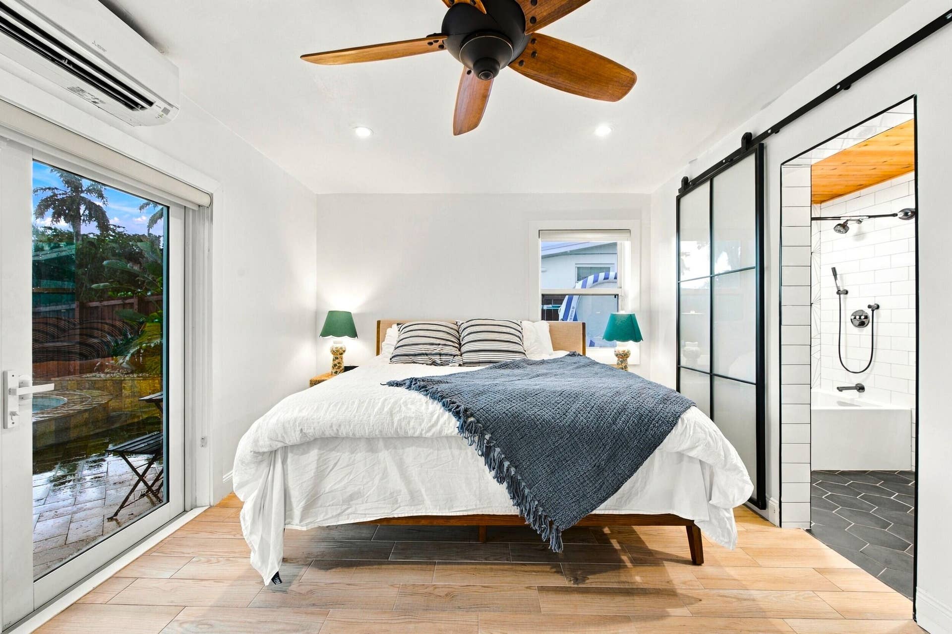 2496 BIMINI Lane, Fort Lauderdale, FL 33312 Wood-finish flooring, recessed lighting, and a ceiling fan
