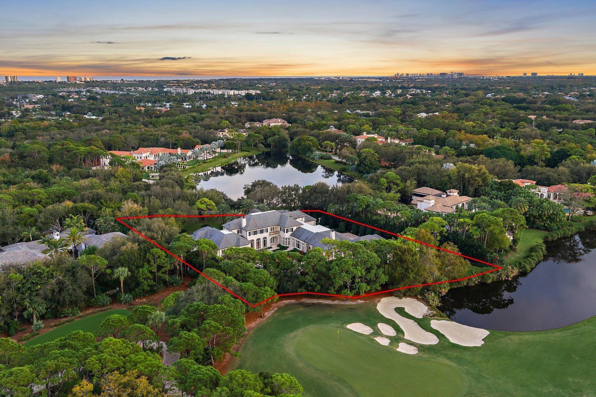 146 Bears Club Drive, Jupiter, FL 33477 Aerial Facing East