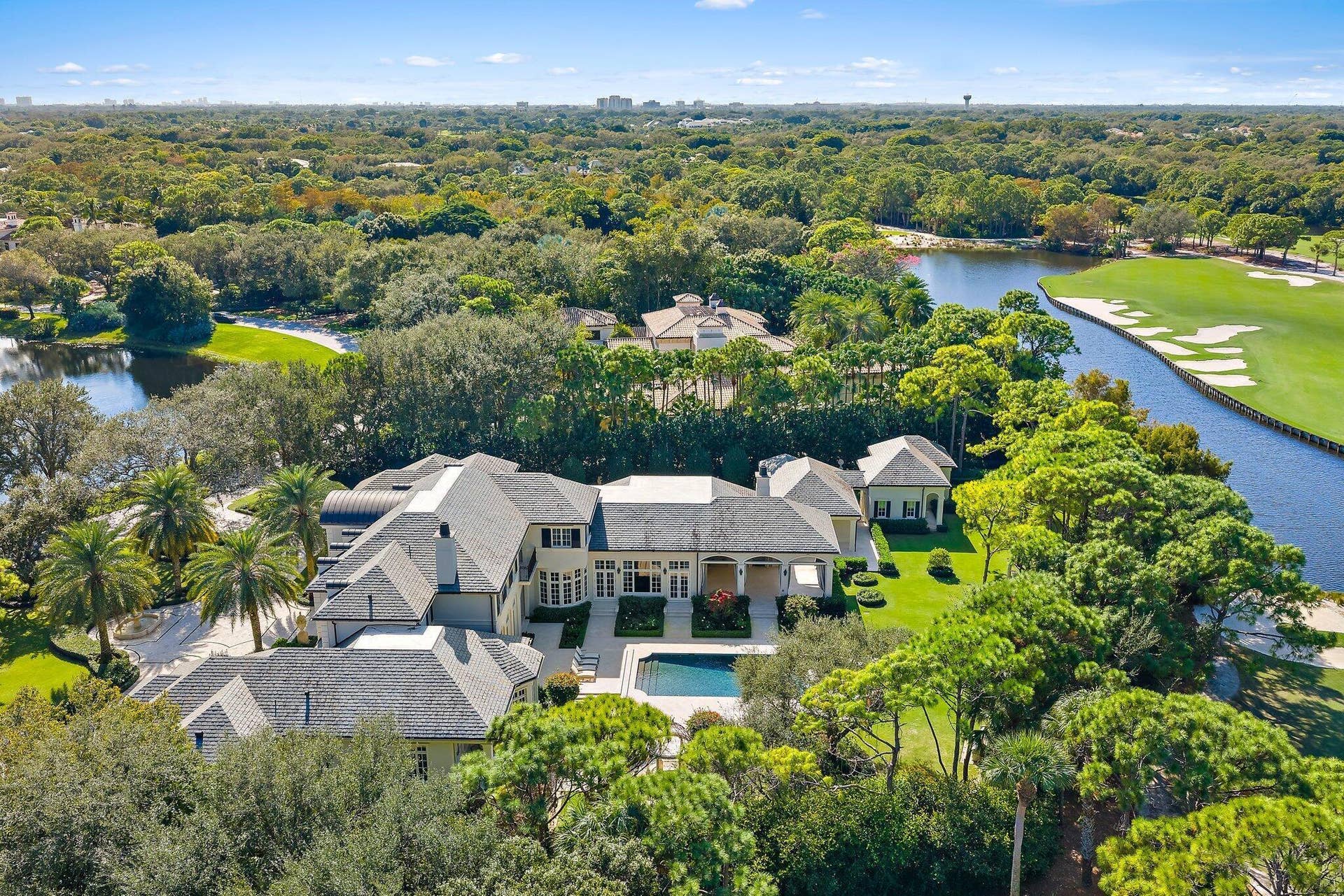 146 Bears Club Drive, Jupiter, FL 33477 Aerial Facing South