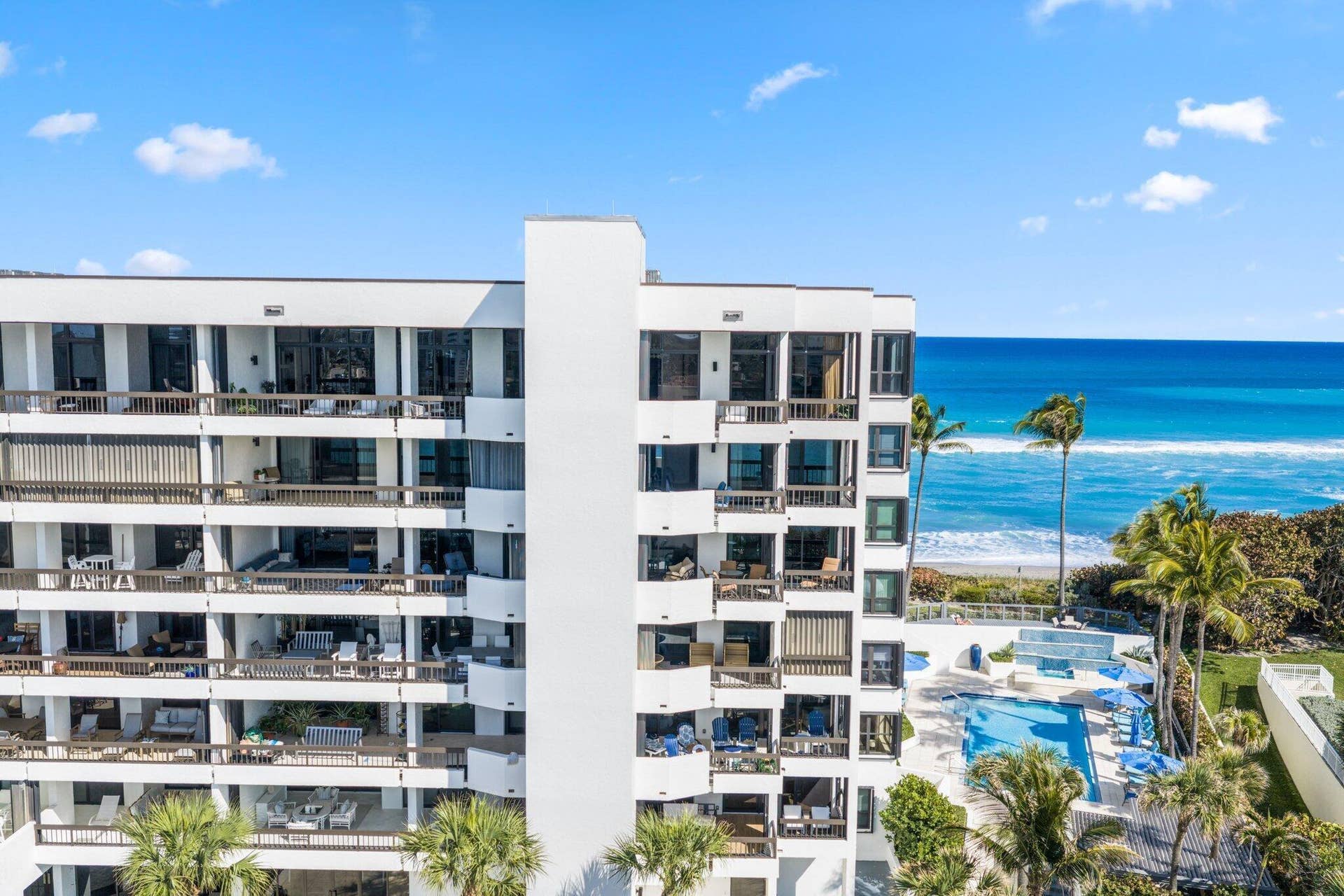 19750 S BEACH Road, #7050, Tequesta, FL 33469 Penthouse Balconies Everywhere You Look