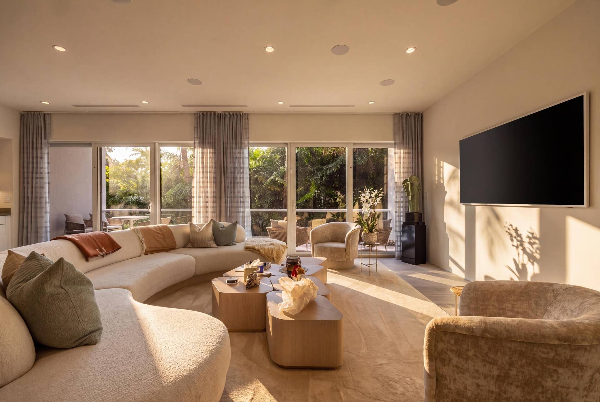 224 ATLANTIC Avenue, Palm Beach, FL 33480 Living TV