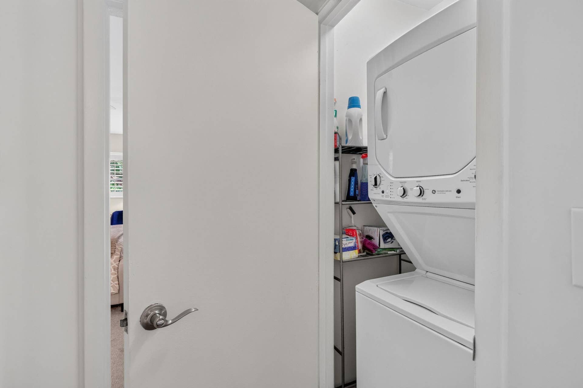 Laundry closet located upstairs