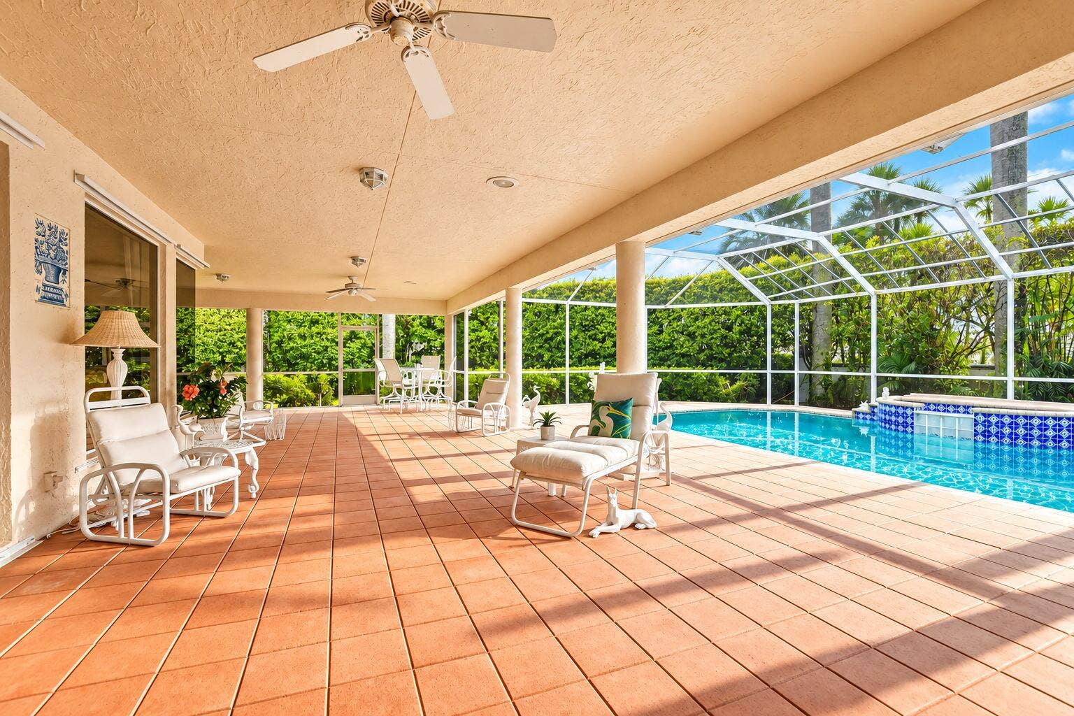 6243 NW 23rd Way, Boca Raton, FL 33496 Outdoor Lanai & Pool