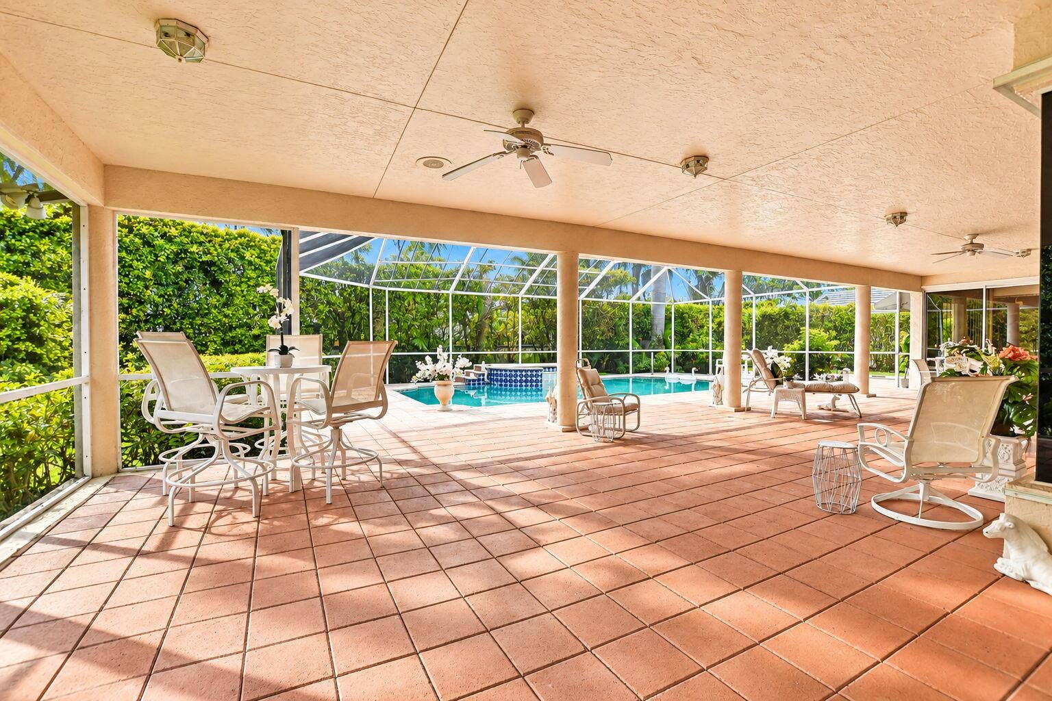 6243 NW 23rd Way, Boca Raton, FL 33496 Outdoor Lanai & Pool