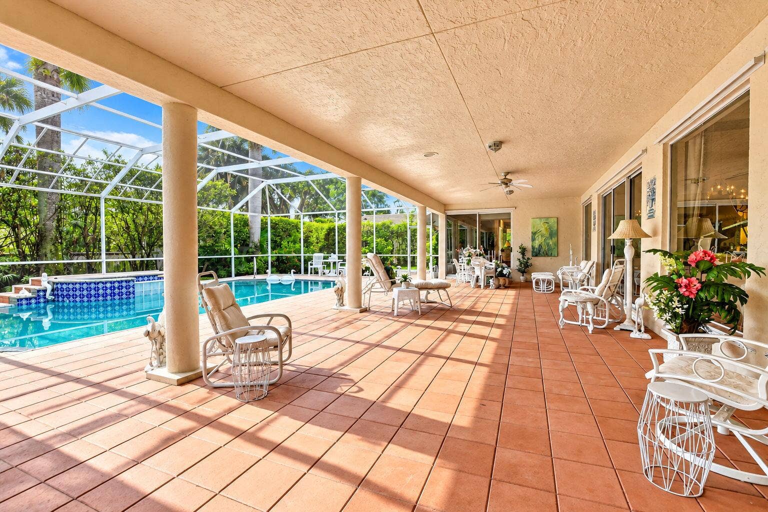 6243 NW 23rd Way, Boca Raton, FL 33496 Outdoor Lanai & Pool