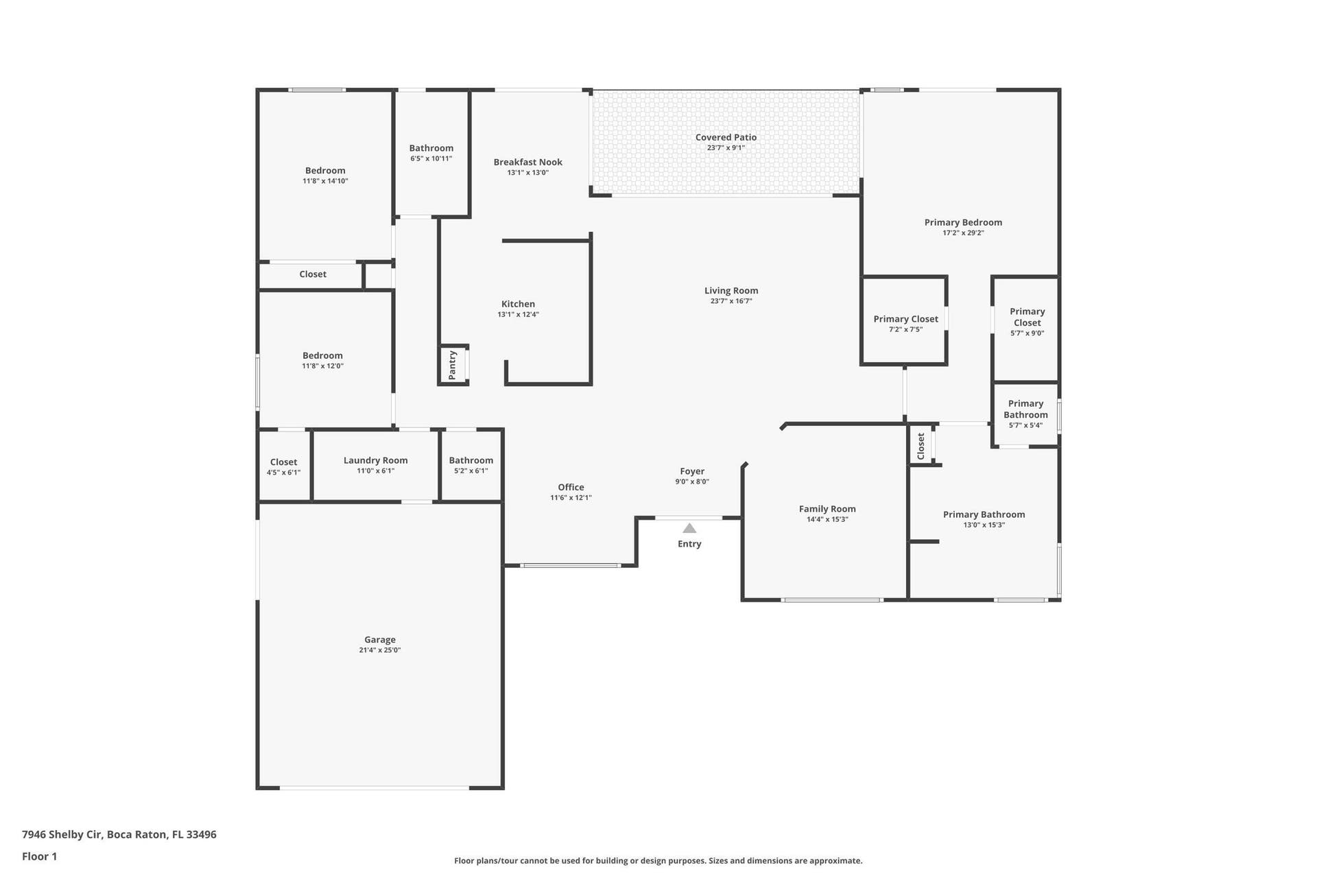 7946 SHELBY Circle, Boca Raton, FL 33496 floor plan