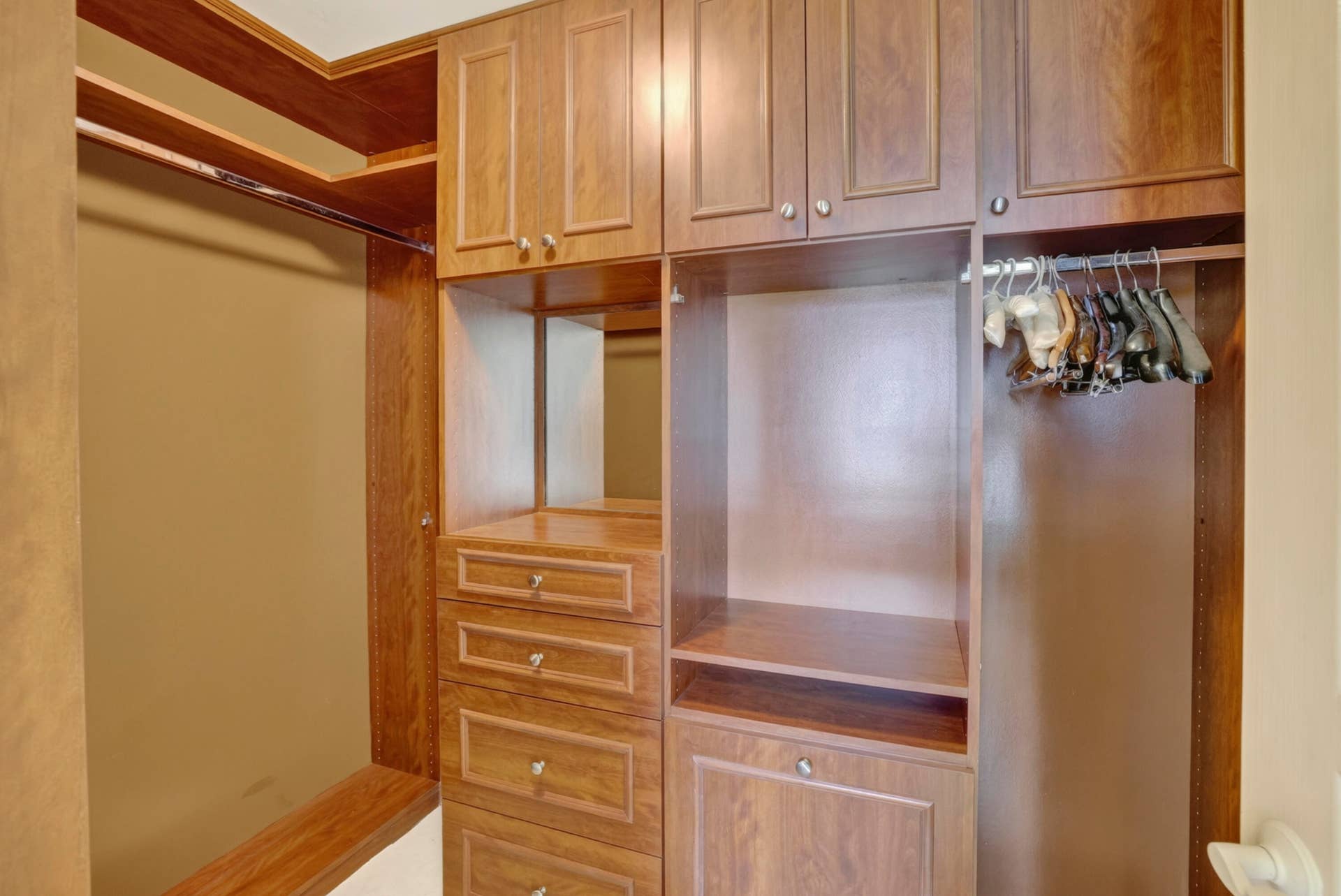 custom closet in guest room