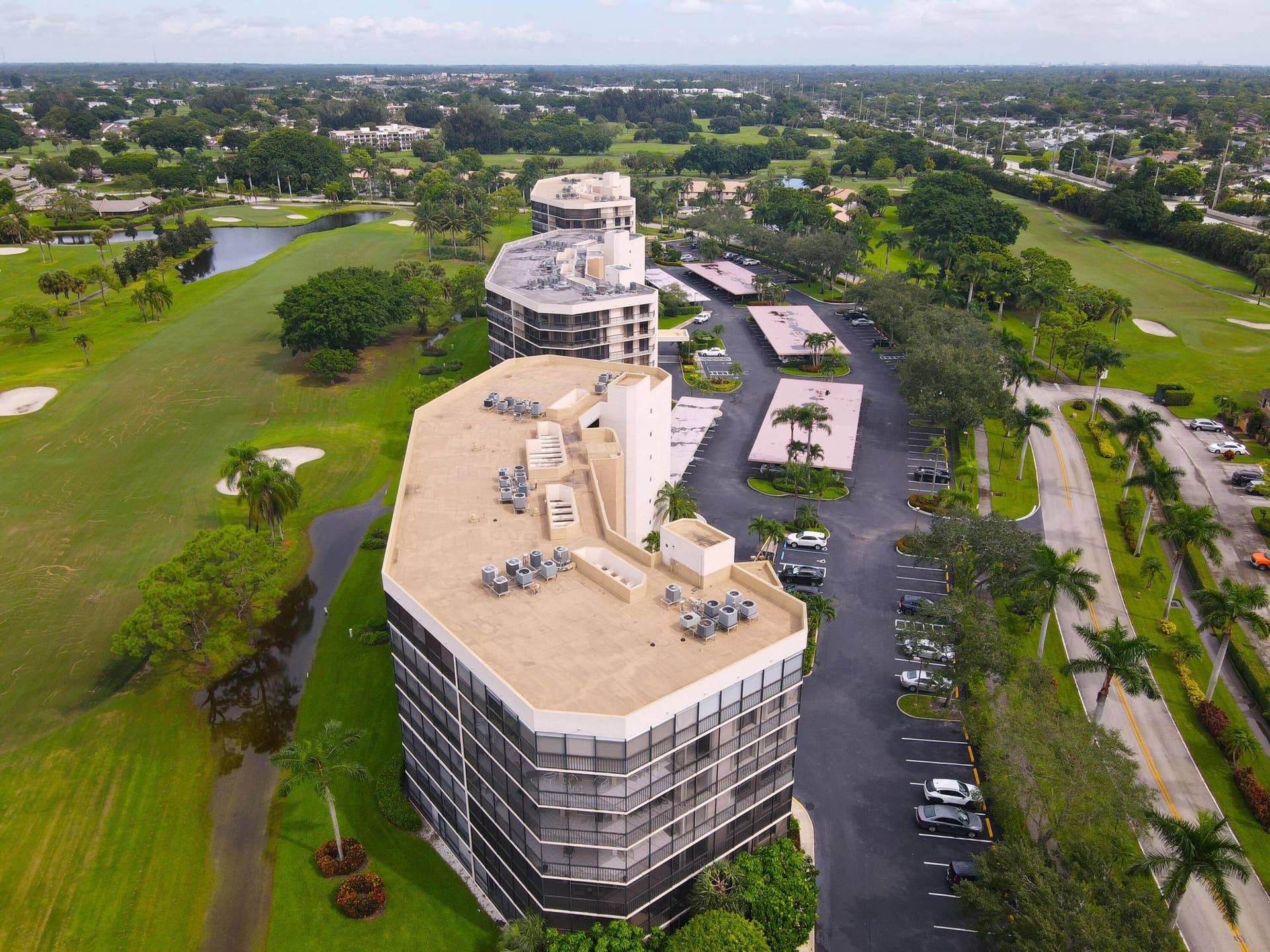 5301 FOUNTAINS Drive S, #501, Lake Worth, FL 33467 aerial view