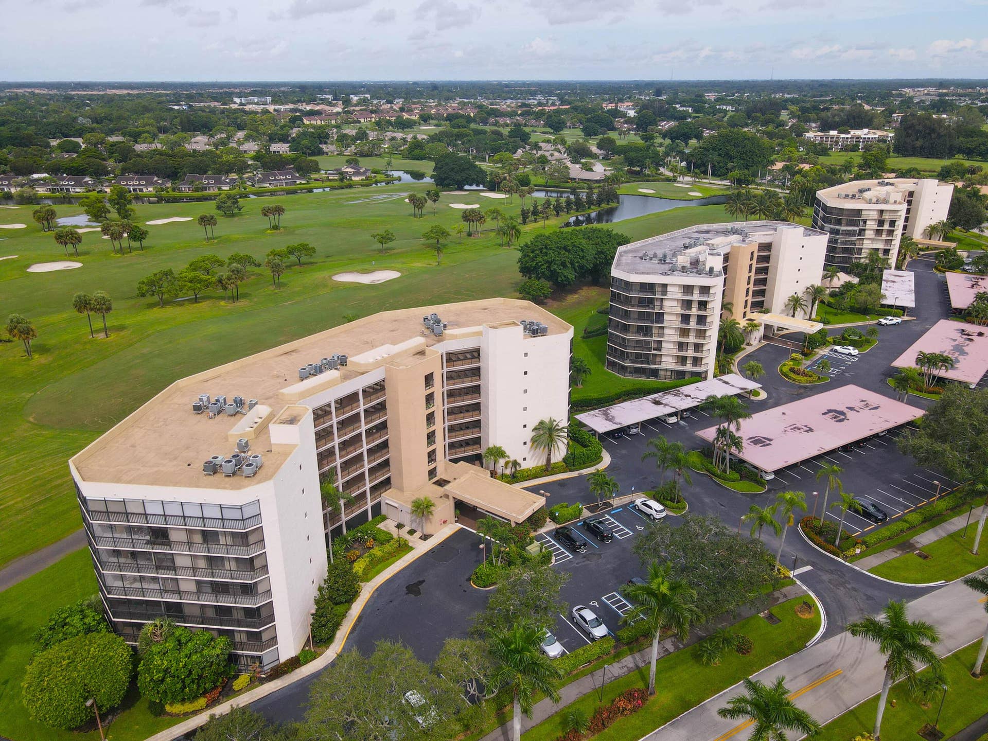 5301 FOUNTAINS Drive S, #501, Lake Worth, FL 33467 aerial view