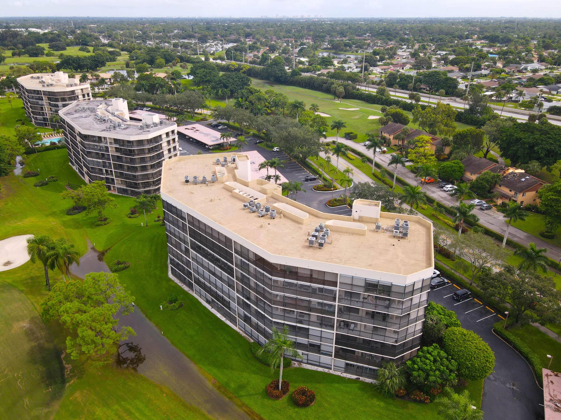5301 FOUNTAINS Drive S, #501, Lake Worth, FL 33467 aerial view