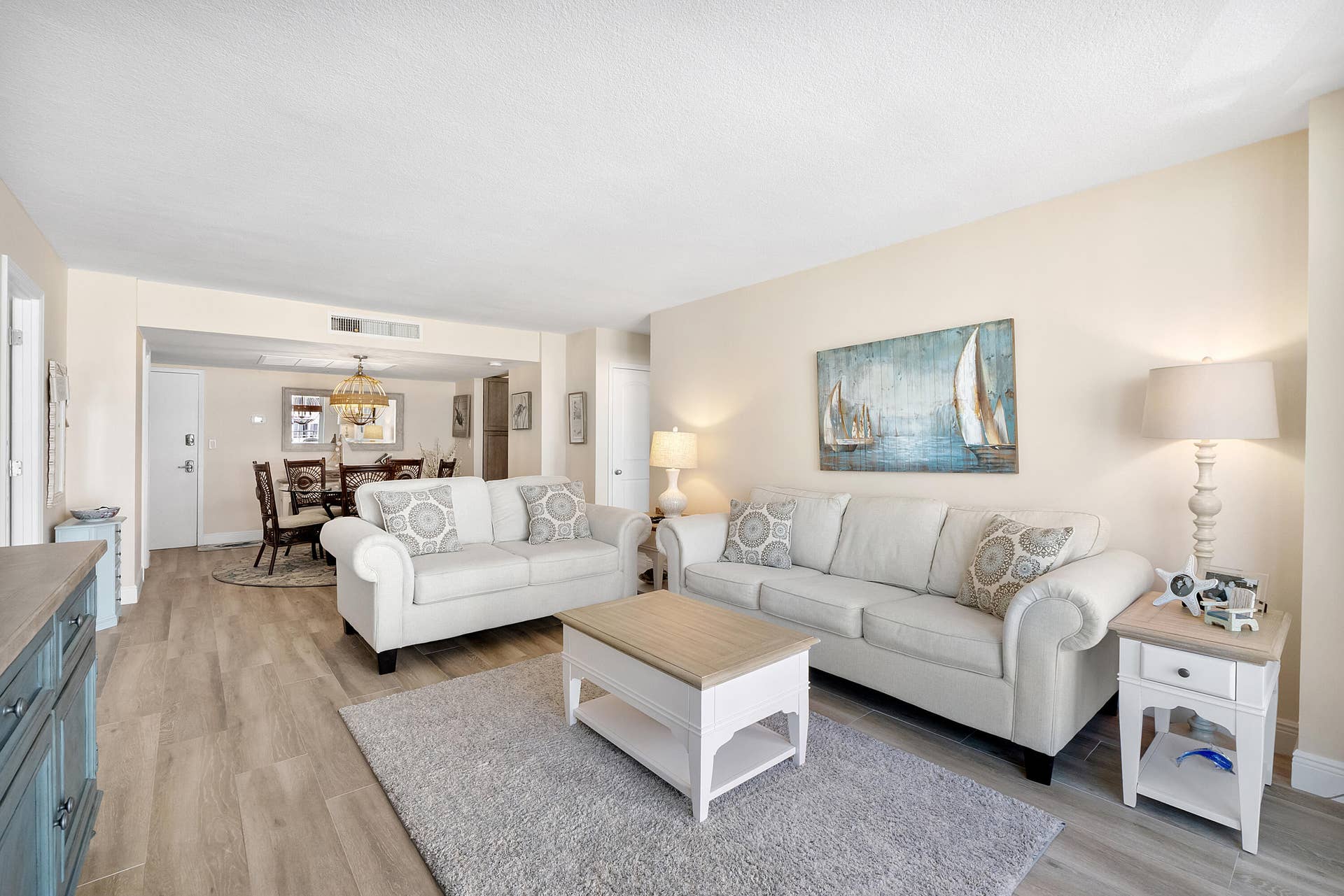 1900 S OCEAN Boulevard, #3G, Lauderdale By The Sea, FL 33062 Living area and dining room