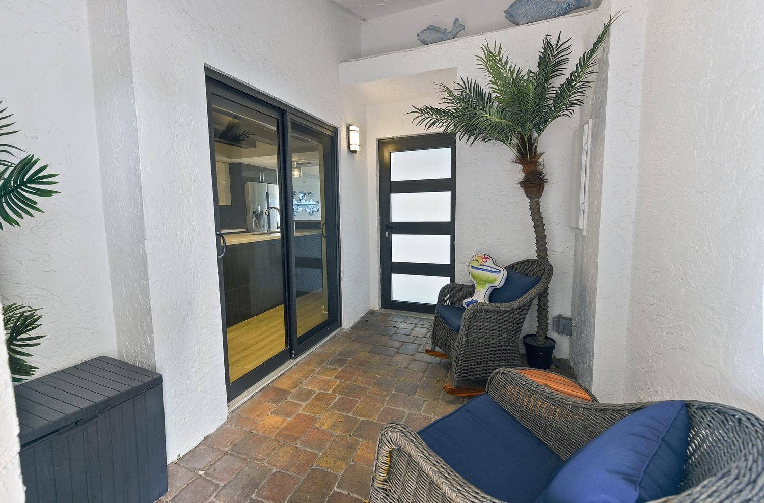 3115 S OCEAN Boulevard, #103, Highland Beach, FL 33487 Front Entry private patio