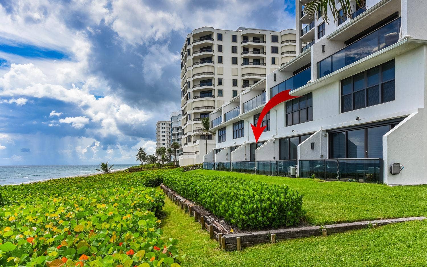 3115 S OCEAN Boulevard, #103, Highland Beach, FL 33487 oceanfront townhouse