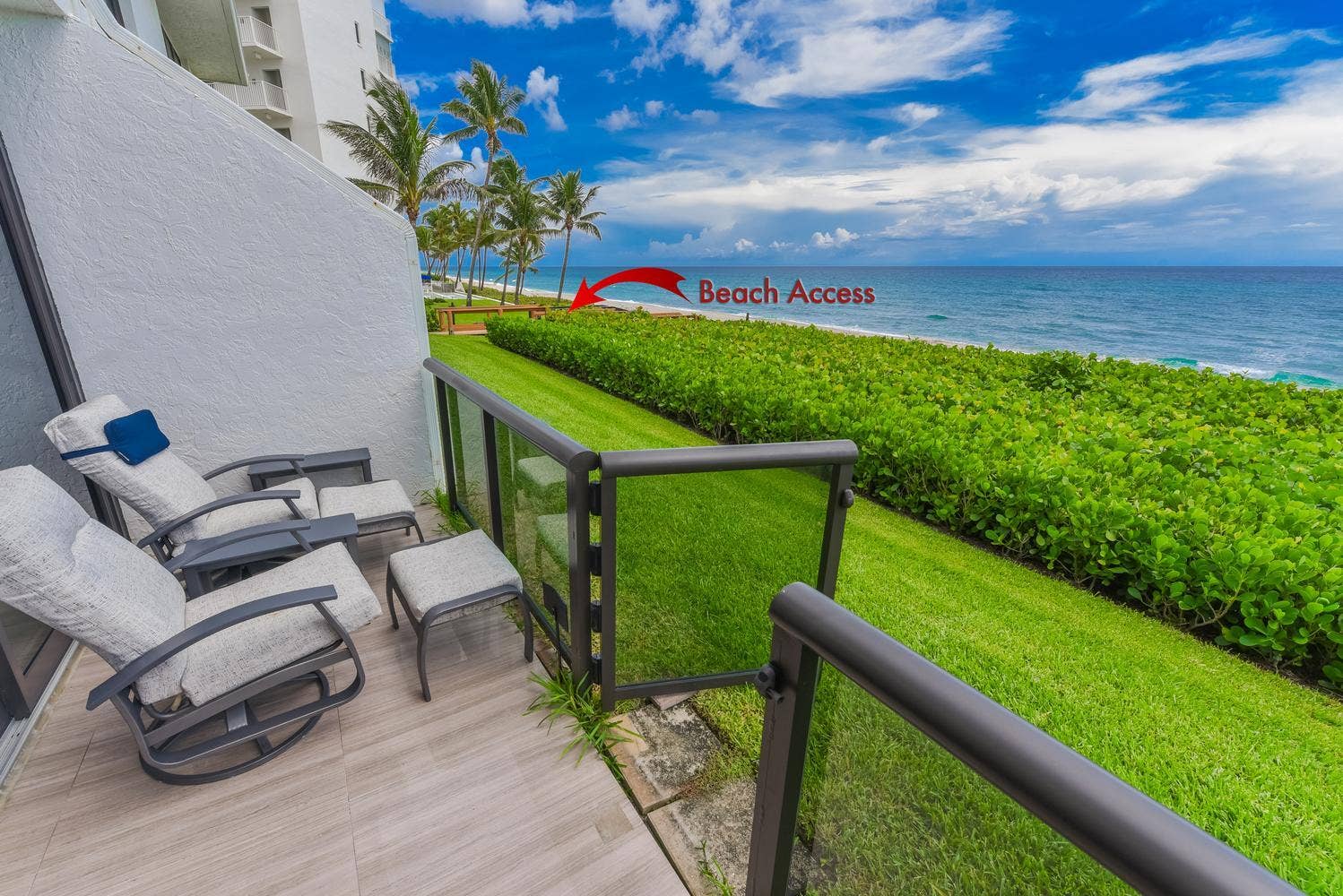 3115 S OCEAN Boulevard, #103, Highland Beach, FL 33487 To beach access