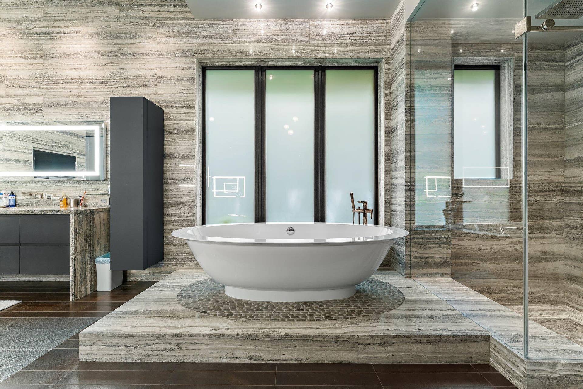 211 Bears Club Drive, Jupiter, FL 33477 Primary Bath - Fogged Glass