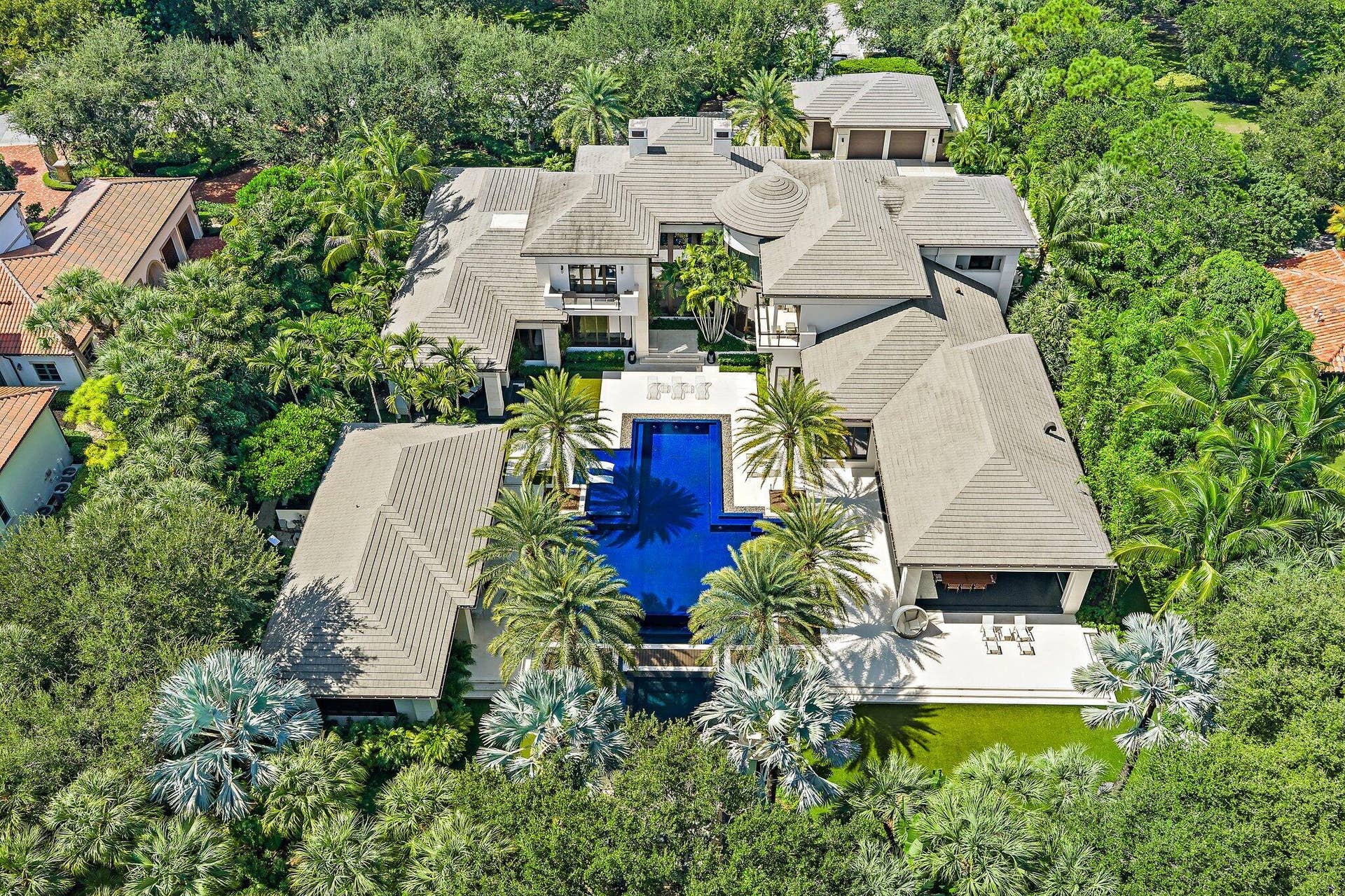 211 Bears Club Drive, Jupiter, FL 33477 Aerial of Rear Elevation