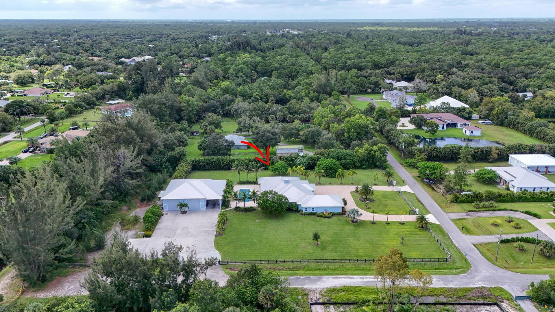 9118 Whippoorwill Trail, Jupiter, FL 33478 aerial view