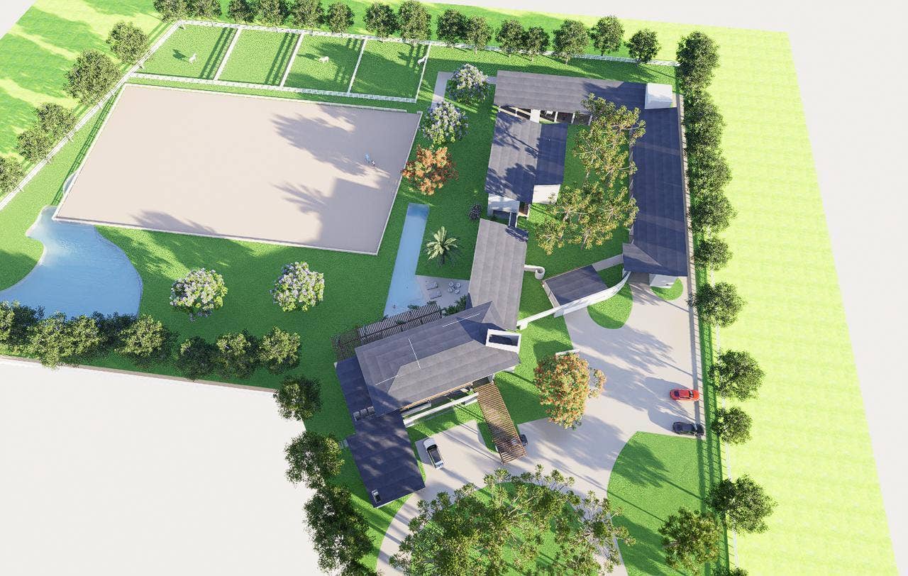930 Rambling Drive Circle, #LITTLE RANCHES, Wellington, FL 33414 Illustration of plans which are included in the sale (Created by Gutierrez and Uribe equestrian architects