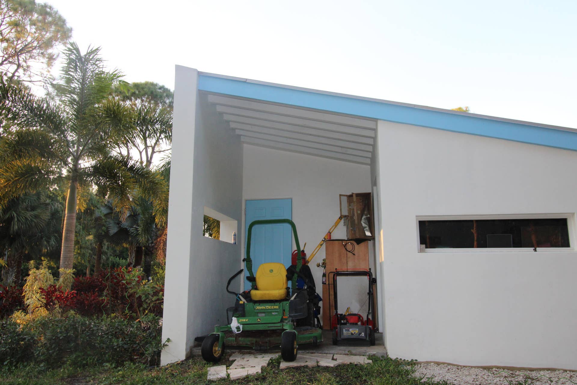 930 Rambling Drive Circle, #LITTLE RANCHES, Wellington, FL 33414 Carport with Johne Deere mower, (Included). Plus fully equipped lockable workshop
