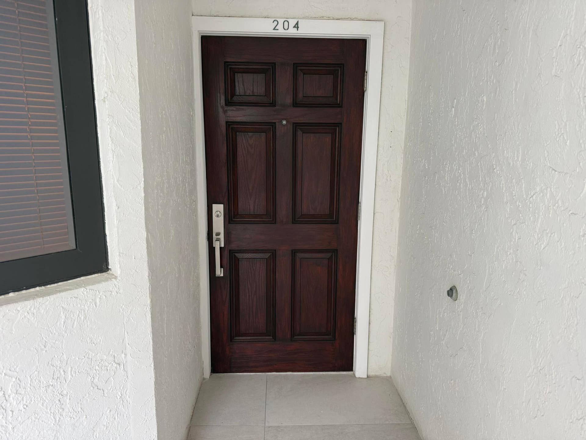 Newly Painted Door & New Hardware