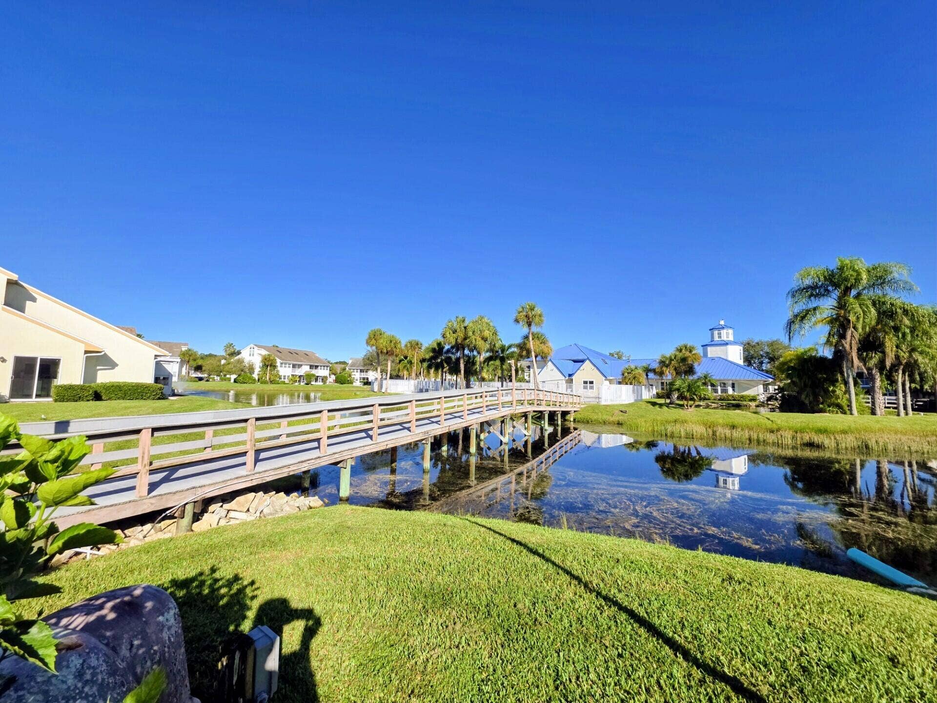 Side Backyard View of Clubhouse Island