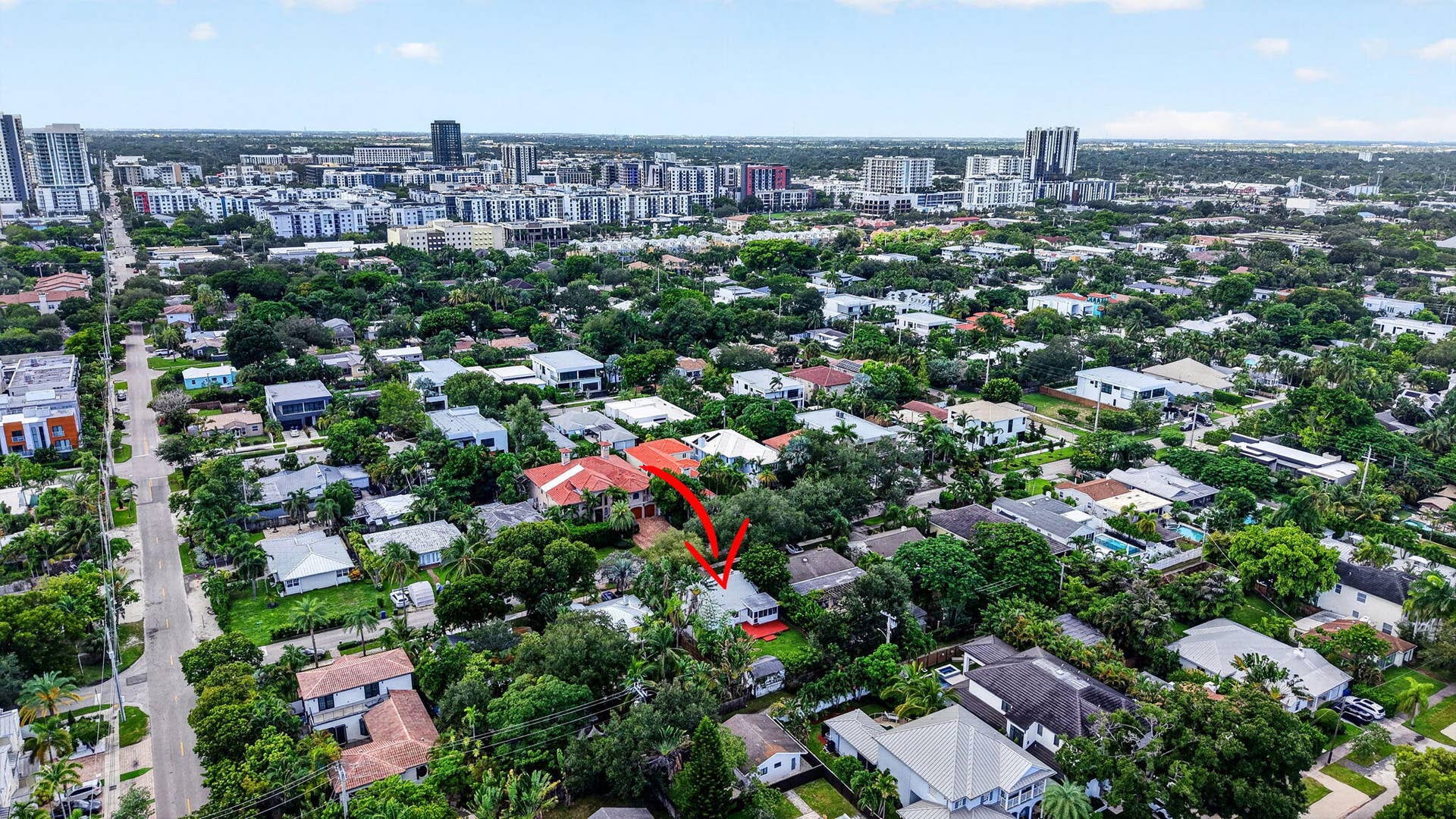 To the west is "booming" Flagler Village