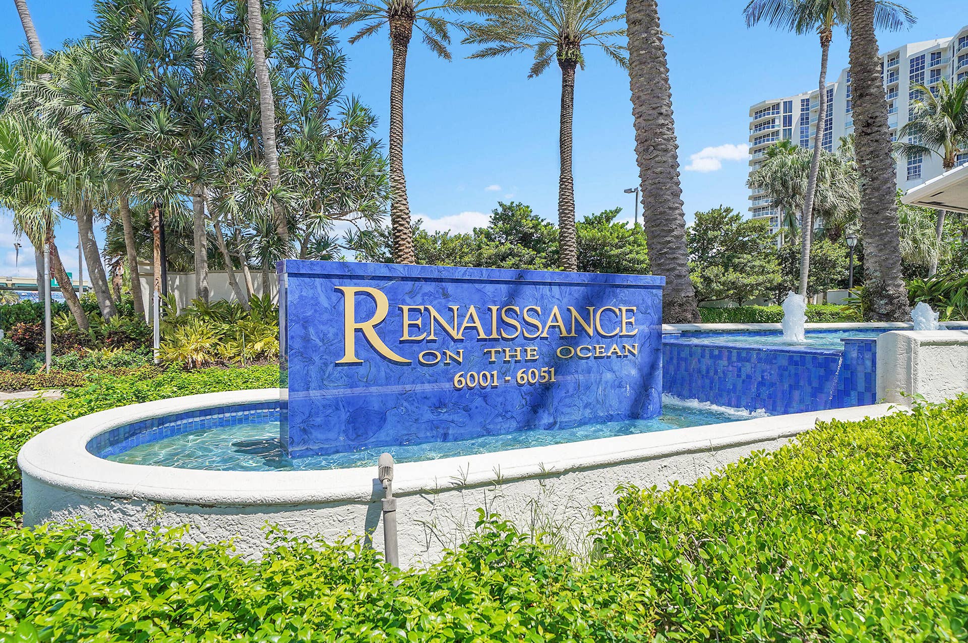 6001 N OCEAN Drive, #503, Hollywood, FL 33019 1 entrance sign