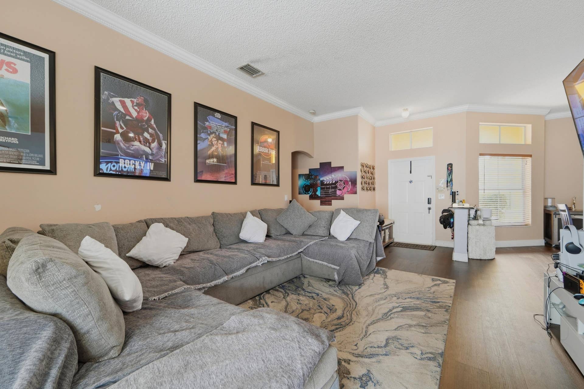 6801 Las Colinas Lane, Lake Worth, FL 33463 Living Room view from back