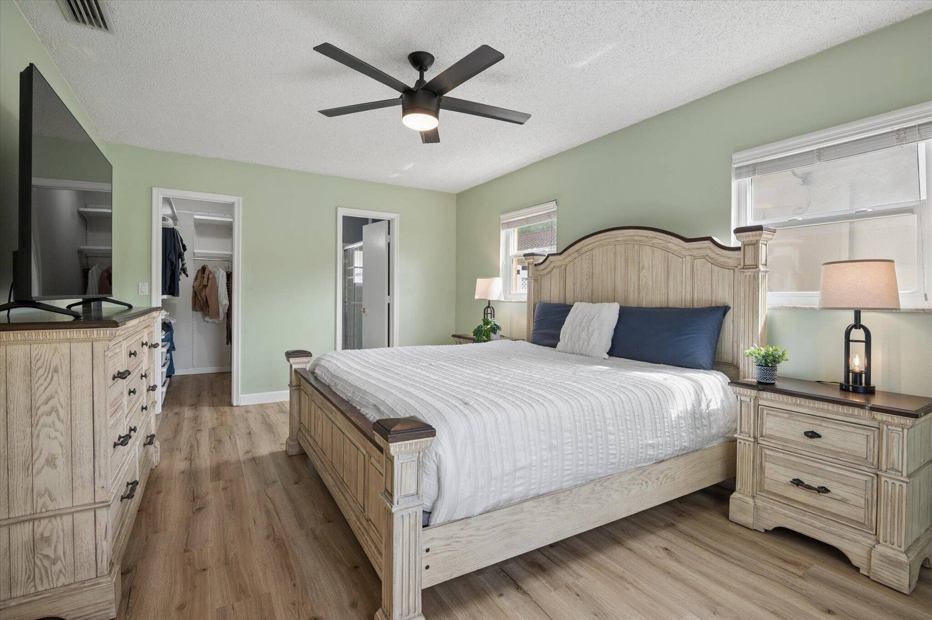 11913 NW 31st Street, Coral Springs, FL 33065 Primary Bedroom with BRAND NEW wood-look floors (2026)