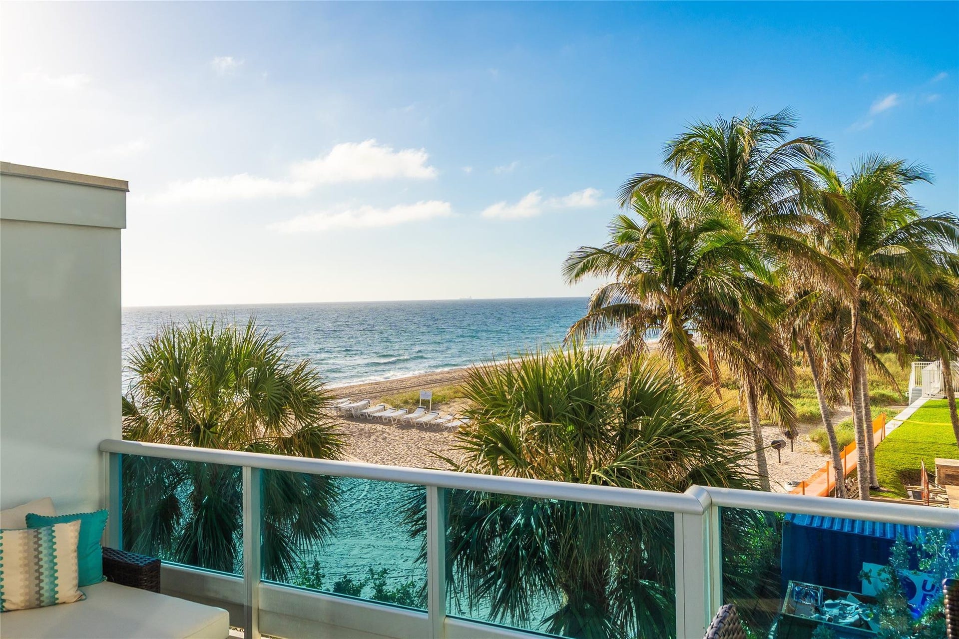 1600 S Ocean Boulevard, #301, Lauderdale-By-The-Sea, Pompano Beach, FL 33062 View from Lanai